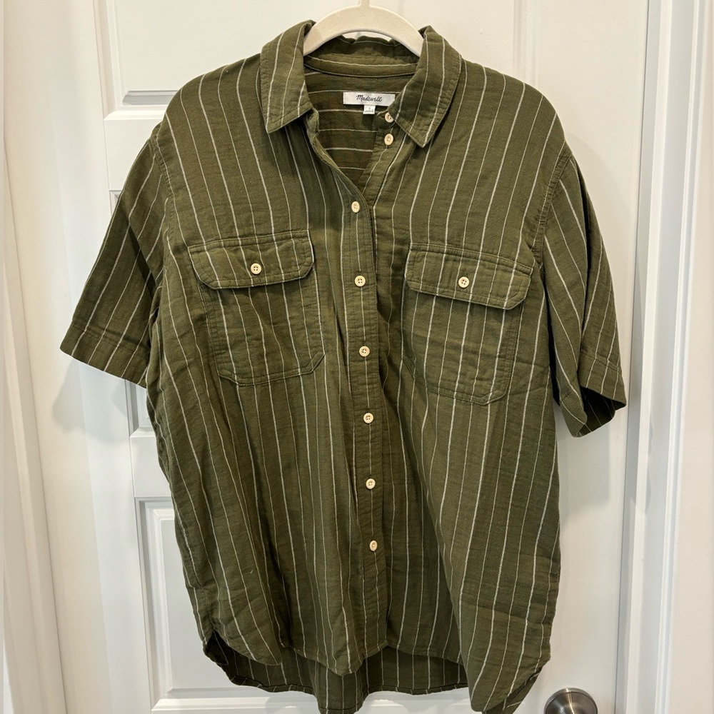 NWT Madewell Stripped Button Down